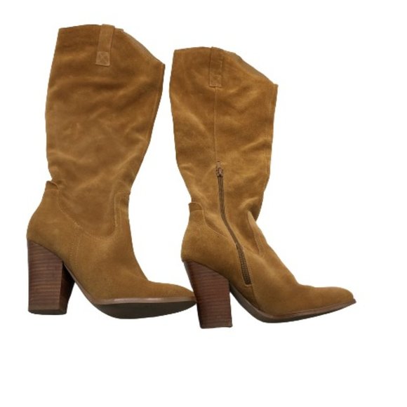 Crown Vintage Suede Leather Boots Brown 6.5 M